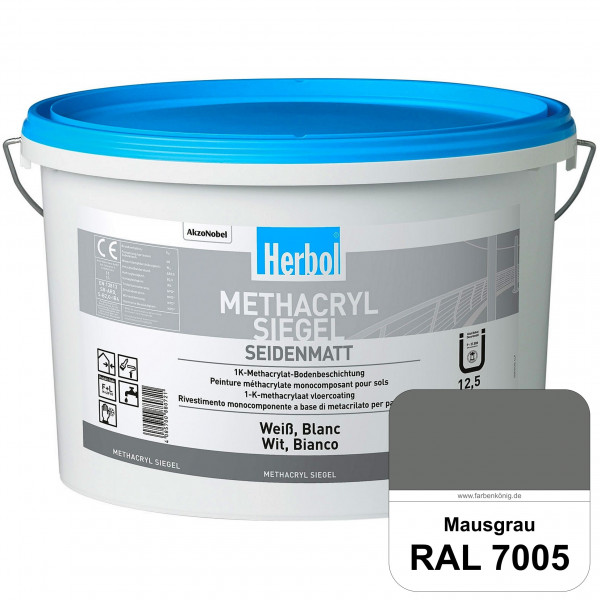 Methacryl Siegel (RAL 7005 Mausgrau) seidenmatte 1K-Beschichtung Böden (Innen & Außen)