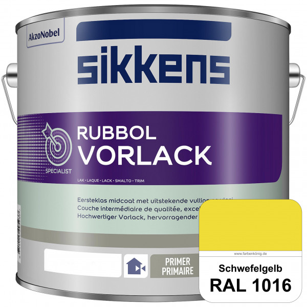 Rubbol Vorlack (RAL 1016 Schwefelgelb) Aromatenfreier Vorlack der Spitzenklasse (außen & innen)