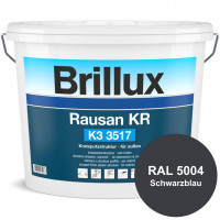 Rausan KR K3 3517 (RAL 5004 Schwarzblau) Organisch gebundener Kratzputz für wetterbeständige Oberflä