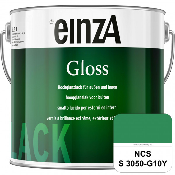 einzA Gloss (NCS S 3050-G10Y) Hochwertiger Alkydharzlack in Premium-Qualität, hochglänzend.
