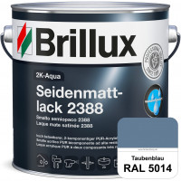 2K-Aqua Seidenmattlack 2388 (RAL 5014 Taubenblau) mechanisch und chemisch hoch belastbar für außen &