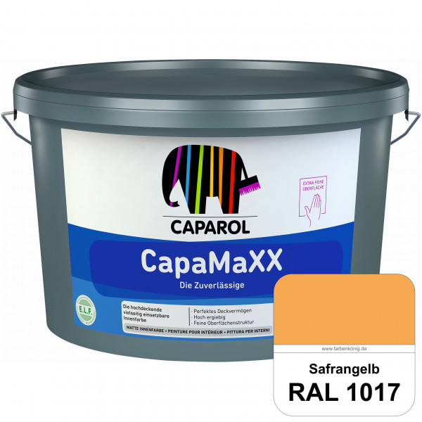 CapaMaXX (RAL 1017 Safrangelb) tuchmatte Innenfarbe mit hohem Deckvermögen und Ergiebigkeit