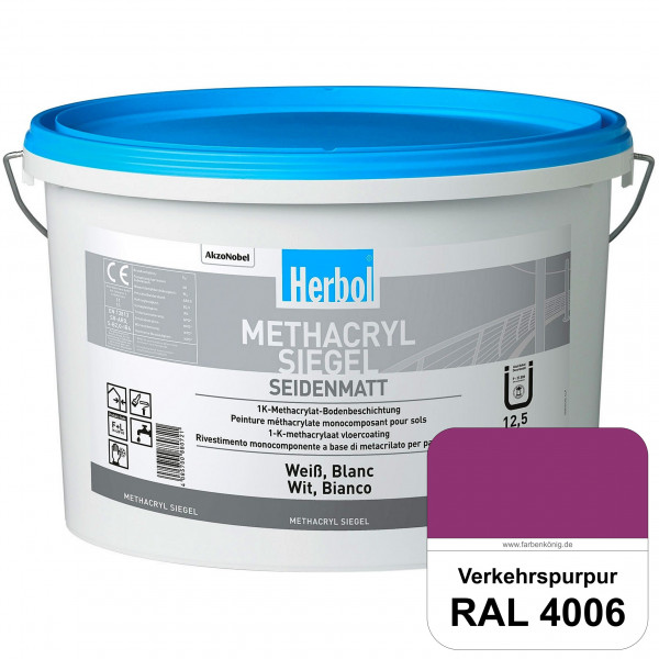 Methacryl Siegel (RAL 4006 Verkehrspurpur) seidenmatte 1K-Beschichtung Böden (Innen & Außen)