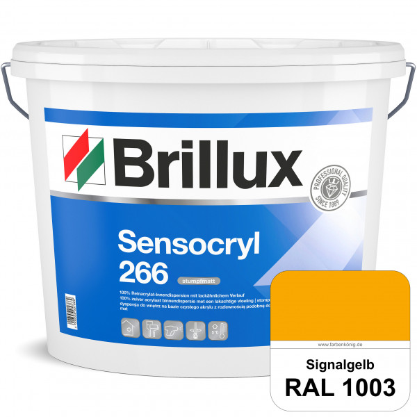 Sensocryl ELF 266 (RAL 1003 Signalgelb) stumpfmatte hochwertige Reinacrylat-Innendispersion für Artz