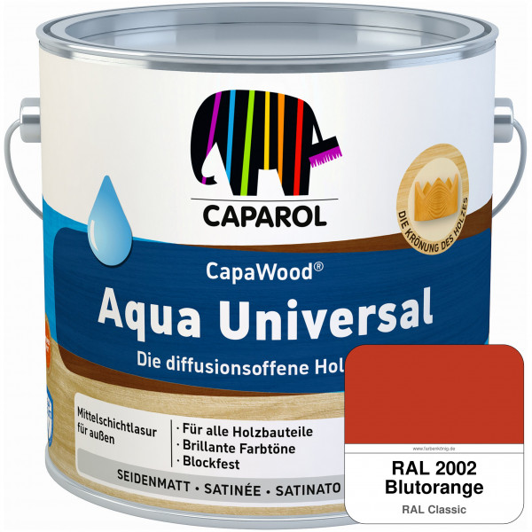 CapaWood® Aqua Universal (RAL 2002 Blutorange)