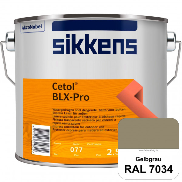 Cetol BLX-Pro (RAL 7034 Gelbgrau) Express Lasur für die Beschichtung von Holzoberflächen (außen)