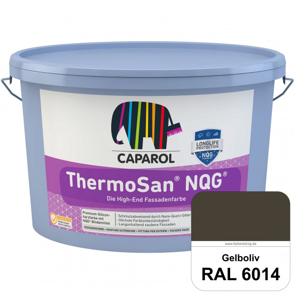 ThermoSan NQG (RAL 6014 Gelboliv) schmutzabweisende Siliconharz Fassadenfarbe mit Algen- und Pilzsch
