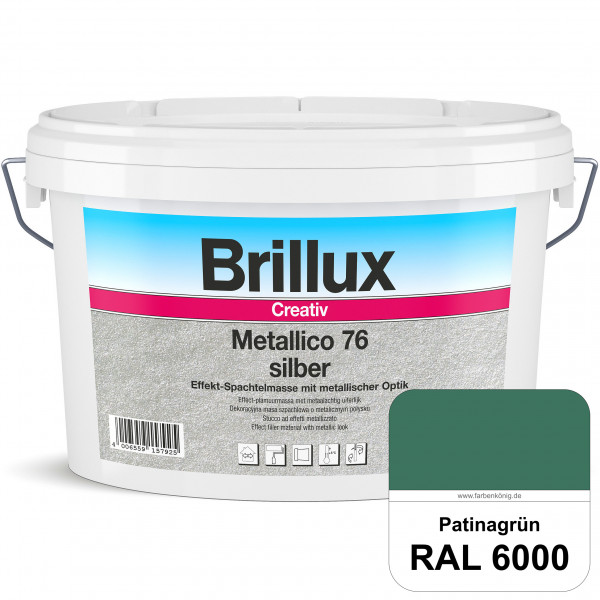 Creativ Metallico 76 (RAL 6000 Patinagrün) Effektspachtelmasse für Oberflächen mit metallischer Opti