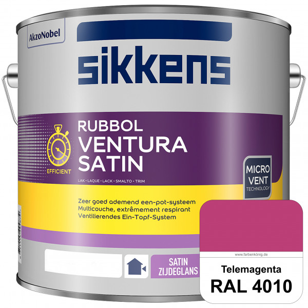 Rubbol Ventura Satin (RAL 4010 Telemagenta) Seidenglanzlack (lösemittelhaltig) Fenster & Türen außen