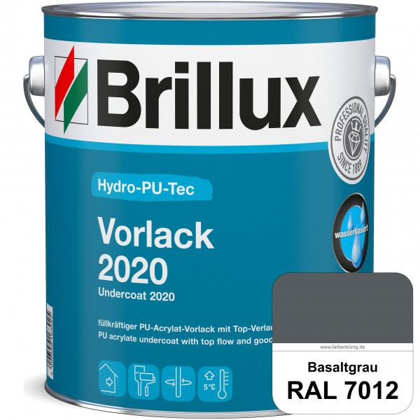 Hydro-PU-Tec Vorlack 2020 (RAL 7012 Basaltgrau) hochwertiger Vorlack für grundierte bzw. gespachtelt