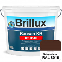 Rausan KR K2 3516 (RAL 8016 Mahagonibraun) Organisch gebundener Kratzputz für wetterbeständige Oberf