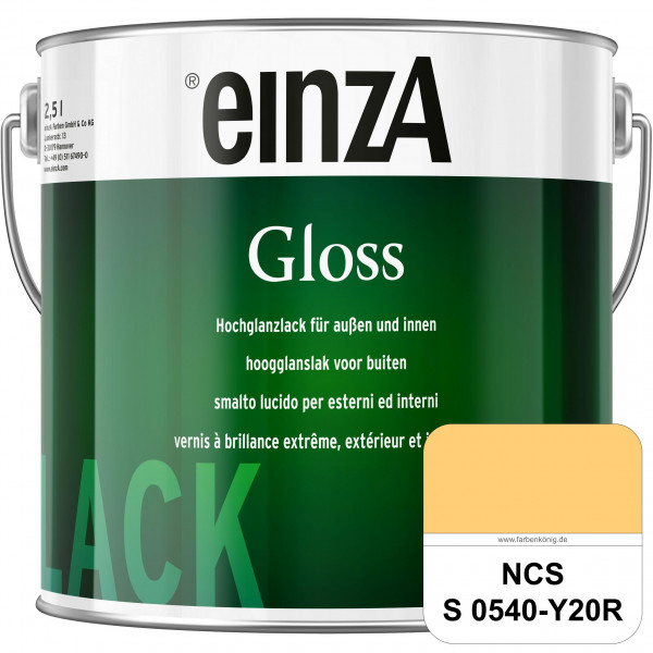 einzA Gloss (NCS S 0540-Y20R) Hochwertiger Alkydharzlack in Premium-Qualität, hochglänzend.