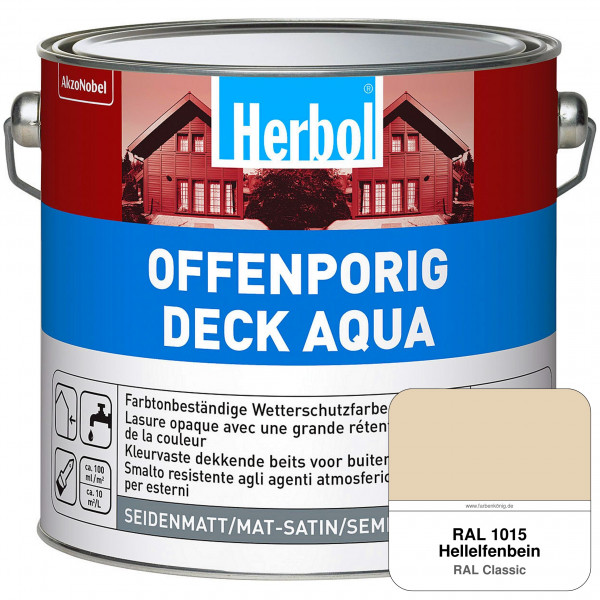 Offenporig-Deck Aqua (RAL 1015 Hellelfenbein)