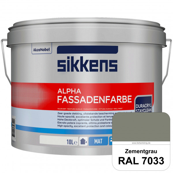 Alpha Fassadenfarbe (RAL 7033 Zementgrau)