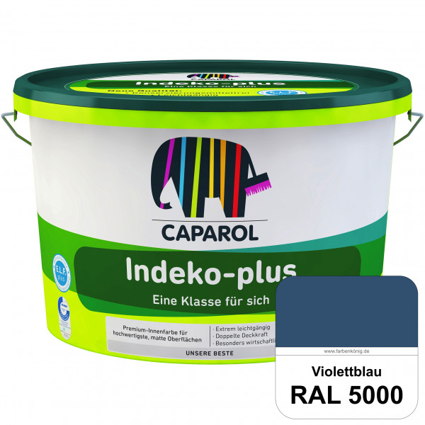 Indeko-plus (RAL 5000 Violettblau) doppeldeckende matte & hochwertige Innenfarbe