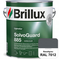 SolvoGuard 885 (RAL 7012 Basaltgrau) deckende oder lasierende seidenmatte Alkydharz-Holzfarbe für au