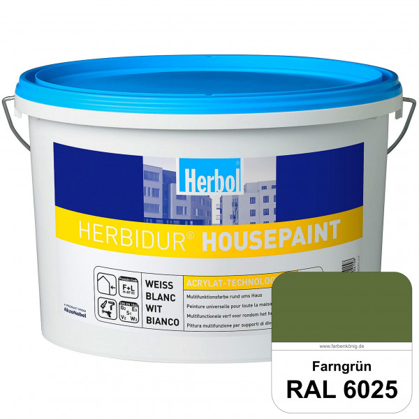 Herbidur Housepaint (RAL 6025 Farngrün) seidenmatte Reinacrylat-Fassadenfarbe