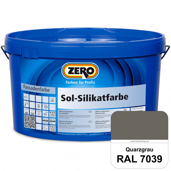 Sol-Silikatfarbe (RAL 7039 Quarzgrau)