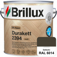 2K-Aqua Durakett 2394 (RAL 6014 Gelboliv) Wasserbasierter 2K-Versiegelung für Parkettfußböden, Diele