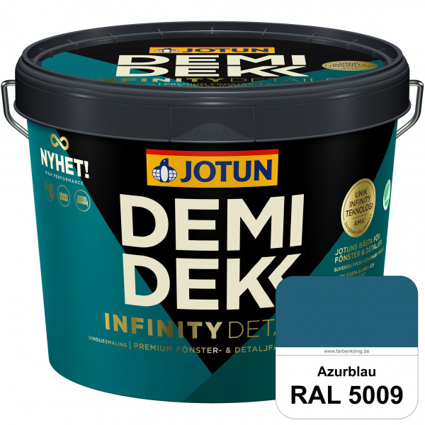 DEMIDEKK Infinity Details - Deckender Holzschutz (RAL 5009 Azurblau)