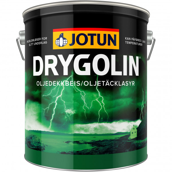 DRYGOLIN Oljedekkbeis - Deckende & wetterbeständige Öllasur für Außen (Weiß)