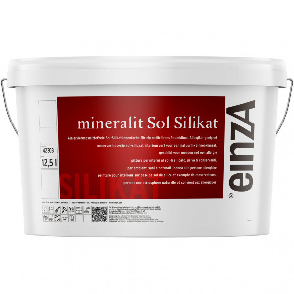 einzA mineralit Sol Silikat (B-Ware) - 12,5 Liter (Weiß)