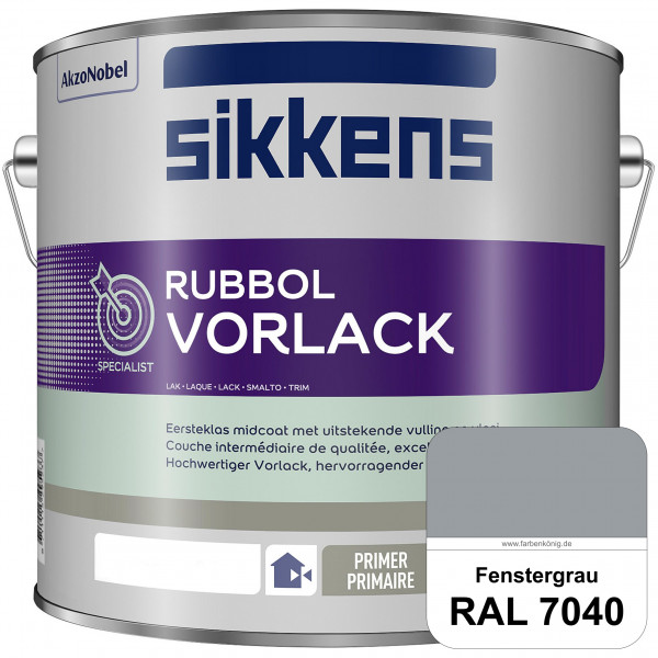 Rubbol Vorlack (RAL 7040 Fenstergrau) Aromatenfreier Vorlack der Spitzenklasse (außen & innen)