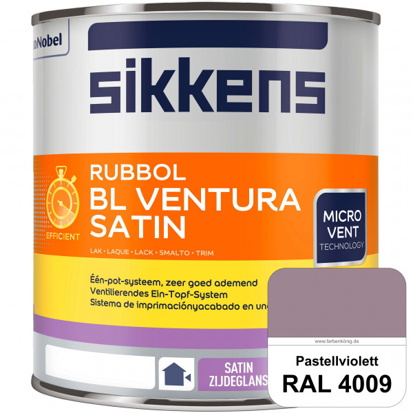 Rubbol BL Ventura Satin (RAL 4009 Pastellviolett) Seidenglanzlack (wasserbasiert) Fenster außen
