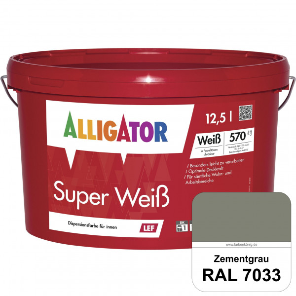 Super Weiß LEF (RAL 7033 Zementgrau)