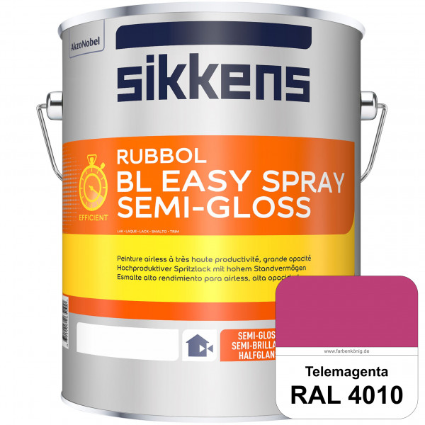 Rubbol BL Easy Spray (RAL 4010 Telemagenta) Seidenglänzender Airlesslack (außen & innen)