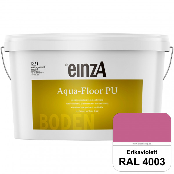 einzA Aqua-Floor PU (RAL 4003 Erikaviolett) seidenglänzender Acryl-PU-Bodenbeschichtung