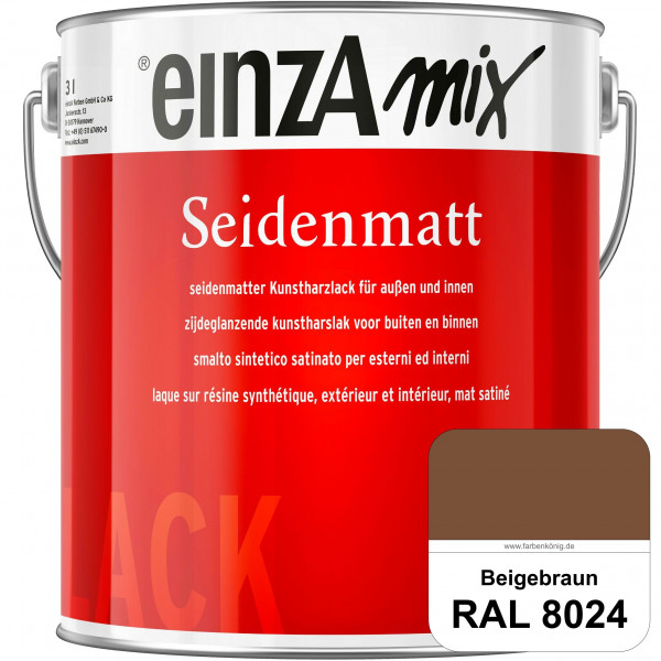 einzA Seidenmatt (RAL 8024 Beigebraun) Lösemittelhaltiger Seidenmattlack