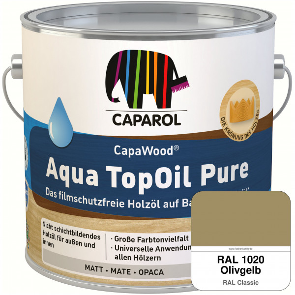 CapaWood® AquaTopOil Pure (RAL 1020 Olivgelb) - ersetzt CapaGreen Holz-Öl Aqua