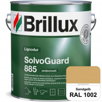 SolvoGuard 885 (RAL 1002 Sandgelb) deckende oder lasierende seidenmatte Alkydharz-Holzfarbe für auße