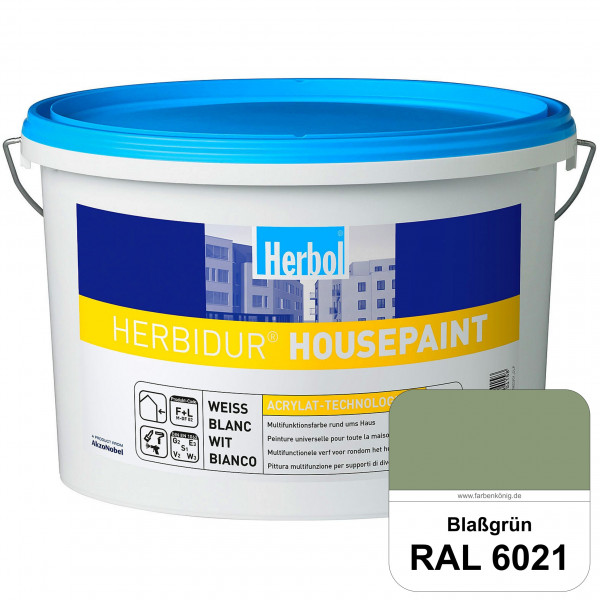 Herbidur Housepaint (RAL 6021 Blassgrün) seidenmatte Reinacrylat-Fassadenfarbe