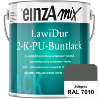 einzA LawiDur 2-K-PU-Buntlack - Hochglanz (RAL 7010 Zeltgrau)