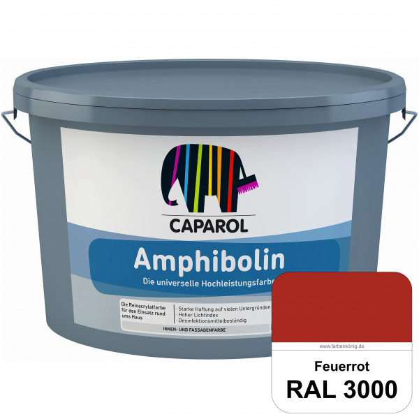 Amphibolin (RAL 3000 Feuerrot) Universalfarbe auf Reinacrylbasis innen & außen