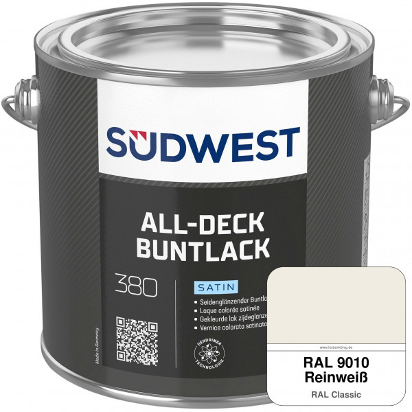 All-Deck Buntlack Satin (RAL 9010 Reinweiß)
