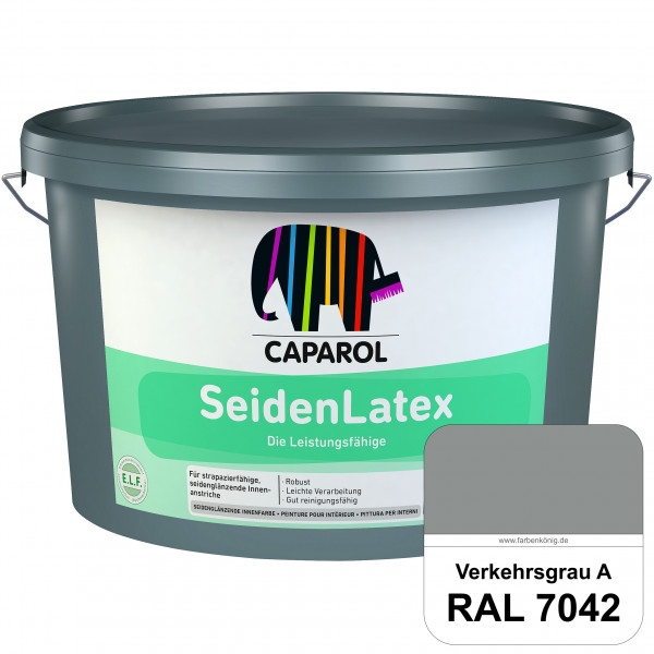 SeidenLatex ELF (RAL 7042 Verkehrsgrau A) strapazierfähige, scheuerbeständige und seidenmatte Latexf