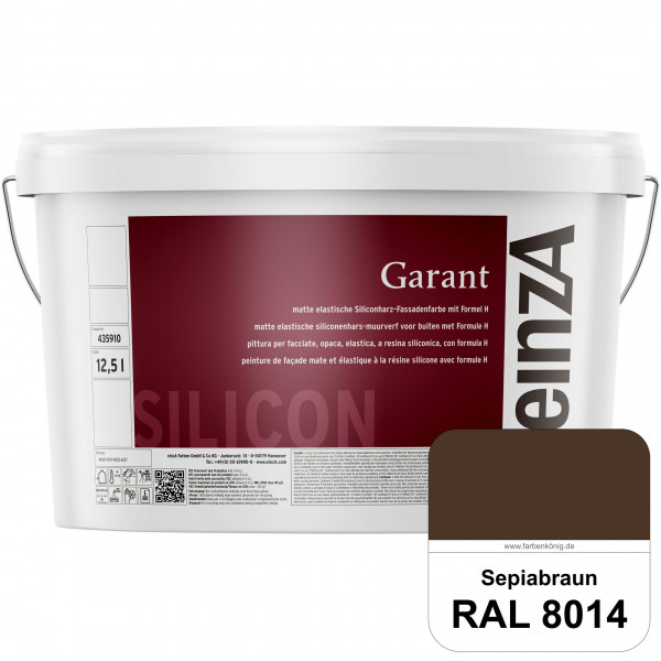 einzA Garant (RAL 8014 Sepiabraun) elastische Siliconharz-Fassadenfarbe
