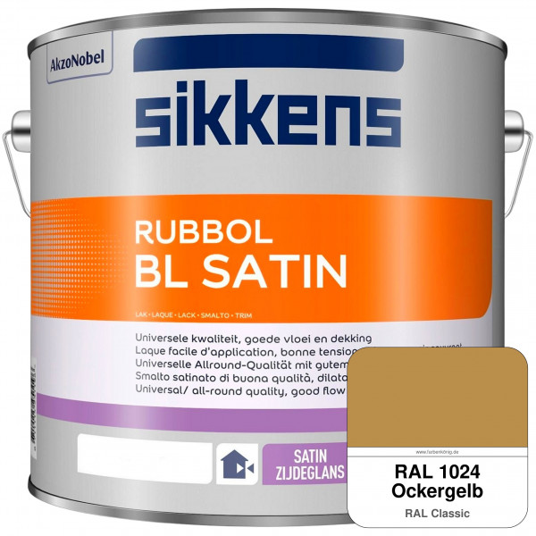 Rubbol BL Satin (RAL 1024 Ockergelb) hochelastischer & seidenglänzender Lack (wasserbasiert) innen &