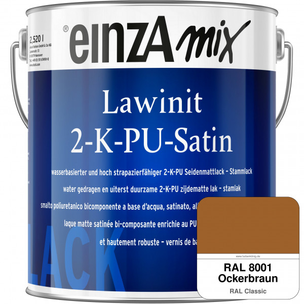 einzA Lawinit 2-K-PU Satin Stammlack (RAL 8001 Ockerbraun)
